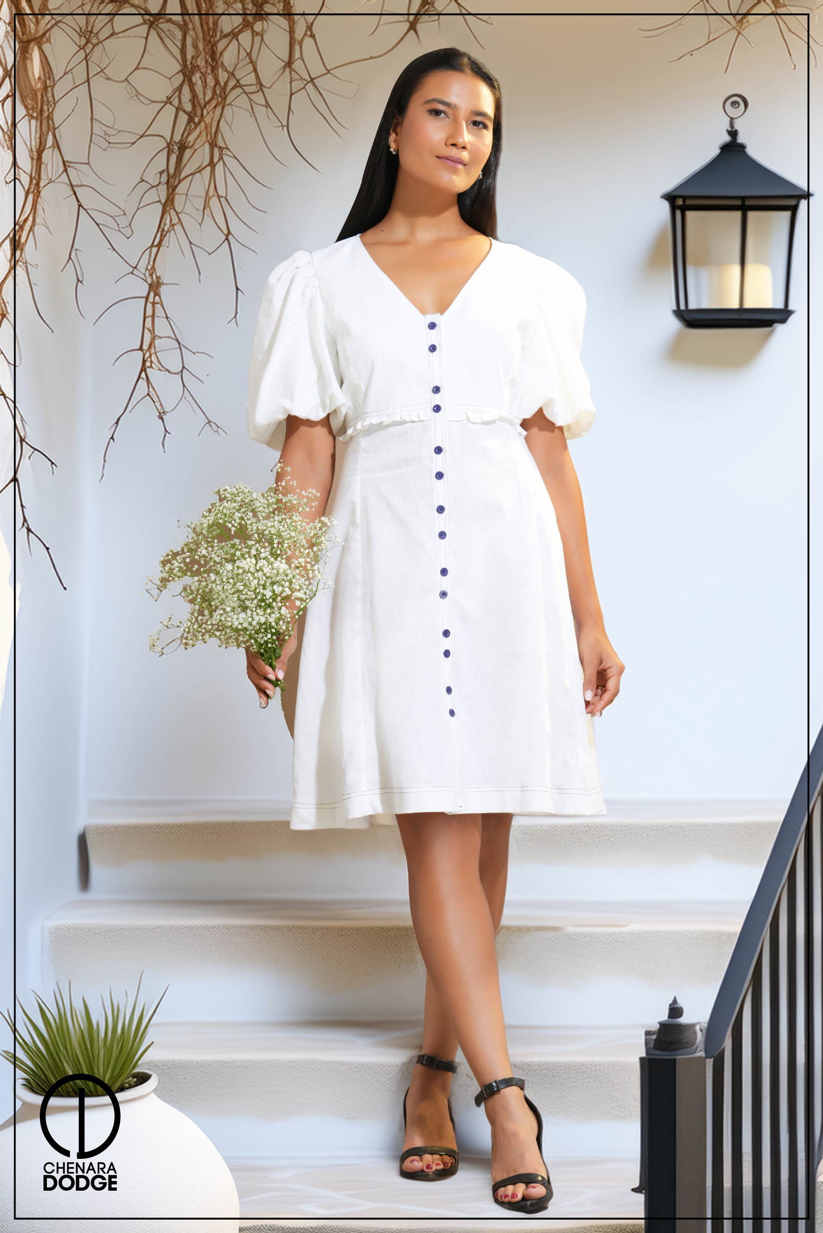 Camila Formal Ruched Open Back Mini Dress